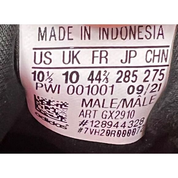 adidas Supernova + Running Shoe in Core Black/Blue Rush/Turbo NWOT Size 10 1/2 - Picture 9 of 9